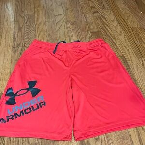 Boys Red XL Under Armor Shorts